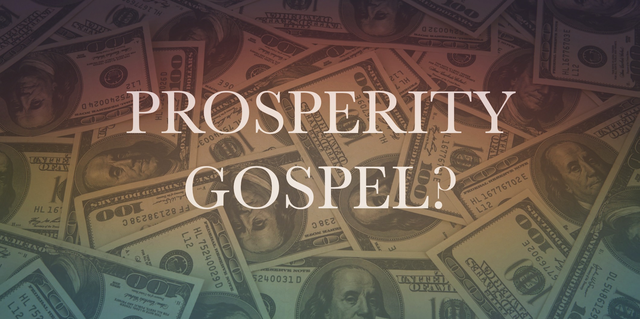 Prosperity Gospel? (Reformed African American Network)